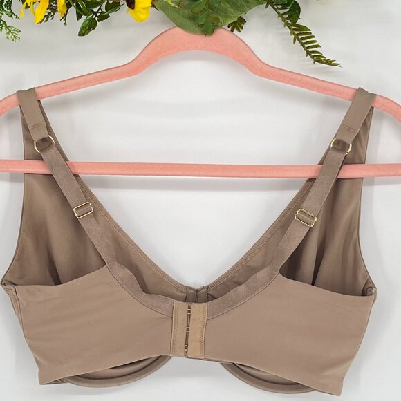 ThirdLove Second Skin Unlined Bra Beige Taupe Underwire Smooth Seamless 32G - Picture 3 of 6